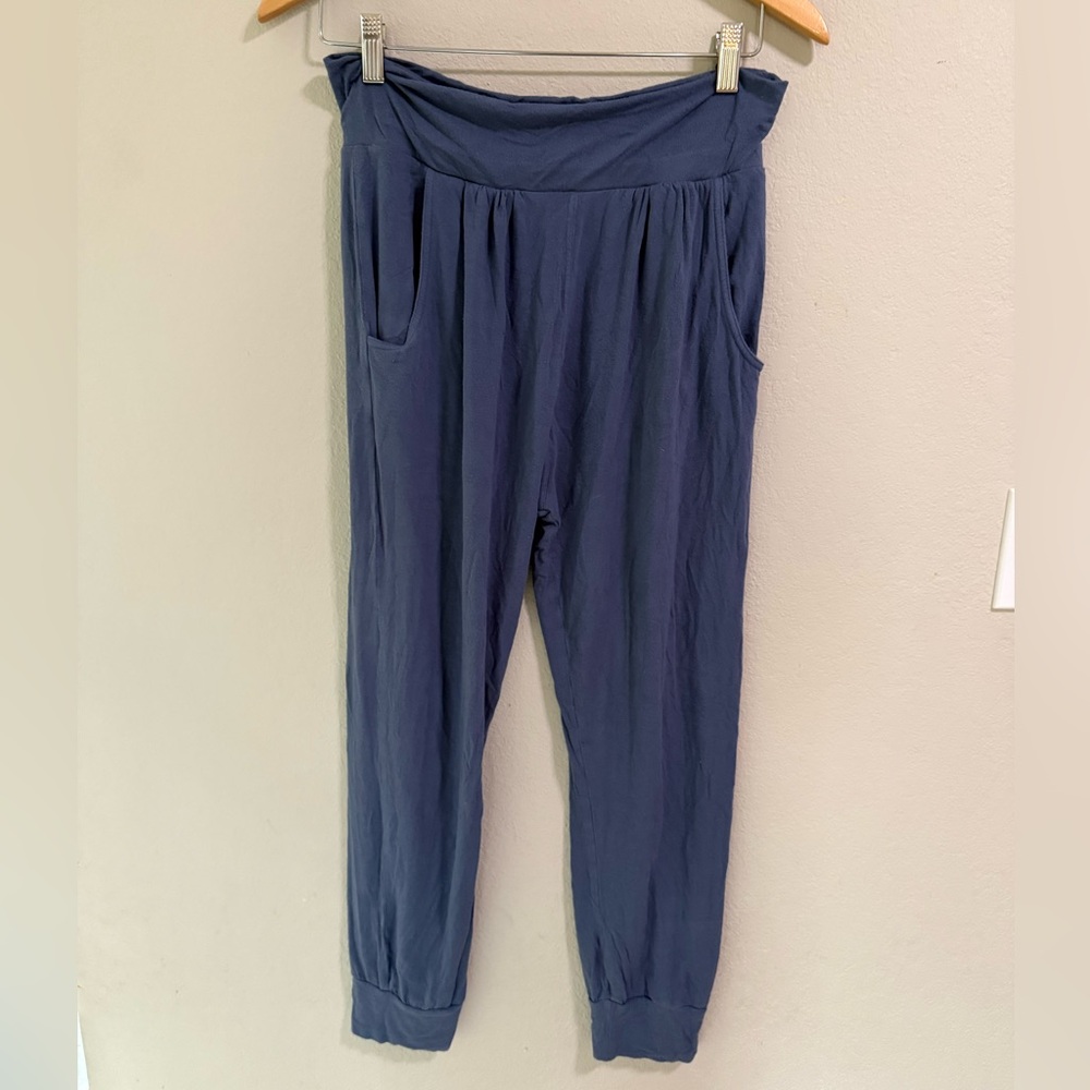 Asquith Navy Bamboo Jogger Pants Size M